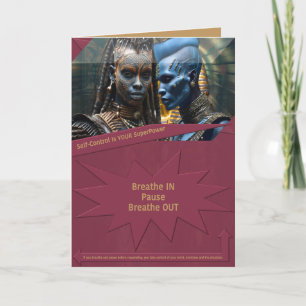 Self-Control Is YOUR SuperPower Thank You Card