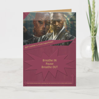 Self-Control Is YOUR SuperPower Thank You Card