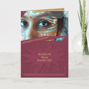 Self-Control Is YOUR SuperPower Thank You Card