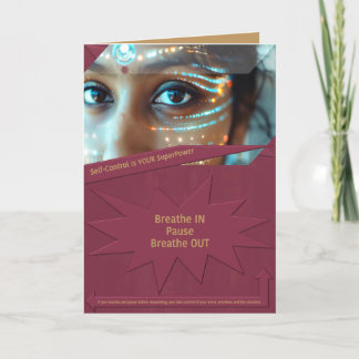 Self-Control Is YOUR SuperPower Thank You Card