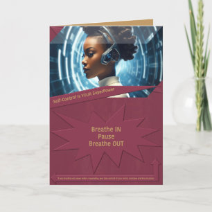 Self-Control Is YOUR SuperPower Thank You Card