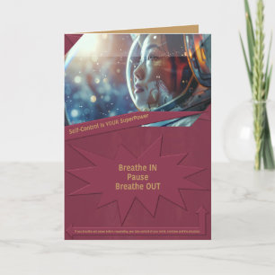 Self-Control Is YOUR SuperPower Thank You Card