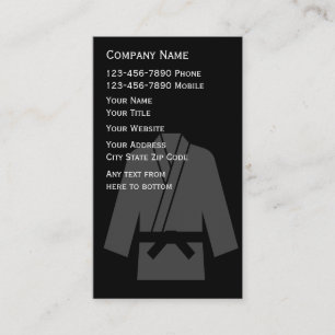 Self Defence Business Cards