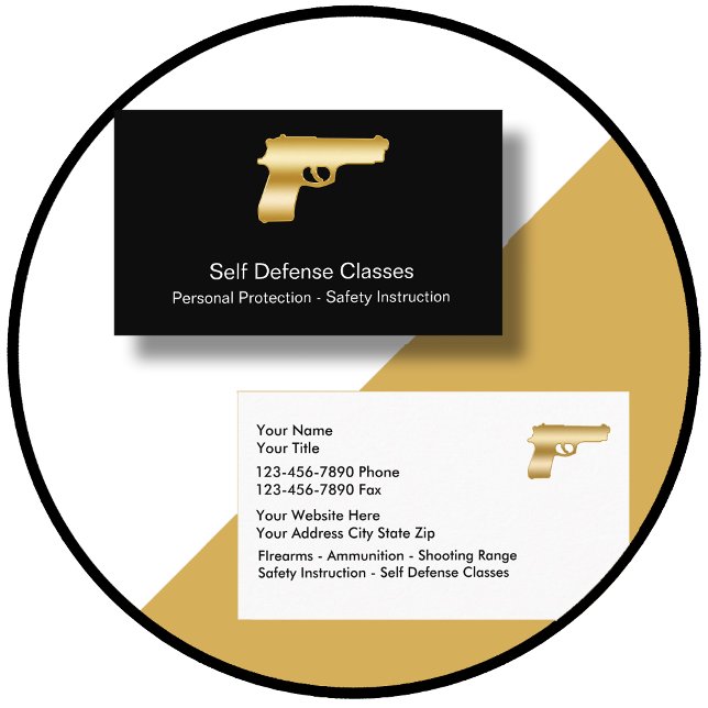 Self Defence Business Cards (Creator Uploaded)