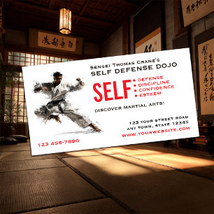 Self Defence School Business Card