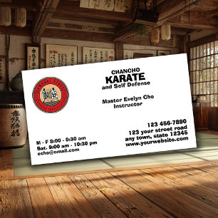Self Defence School Business Card