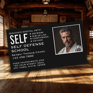 Self Defence School Business Card