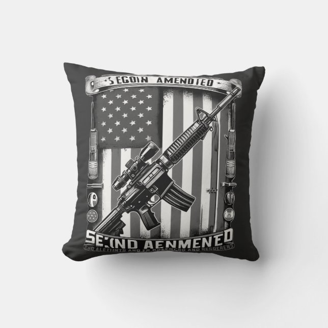 Self-Defence Throw Pillow (Front)