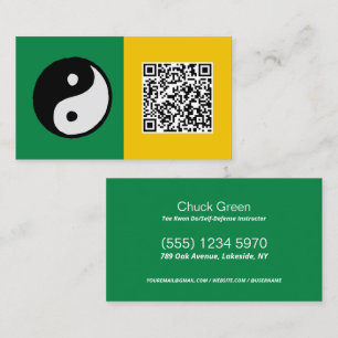 Self-Defense Instructor QR Business Card