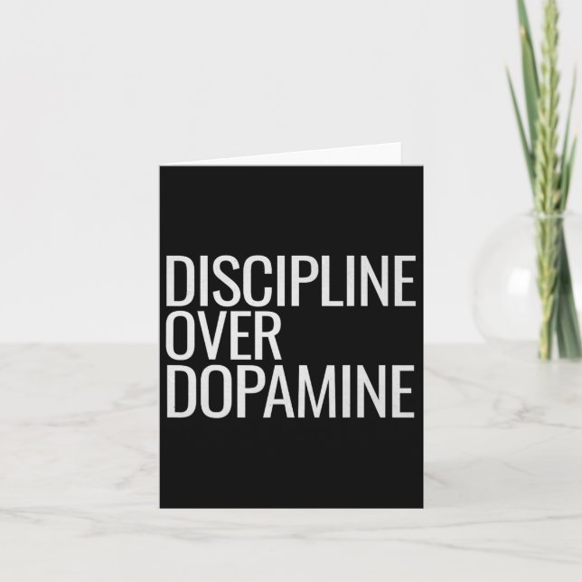Self Discipline Over Dopamine Workout Motivation G Card (Front)