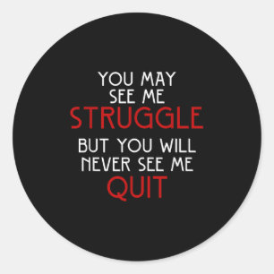 Self Employed Lancer New Quote Gift Retro Design  Classic Round Sticker