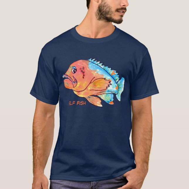 Self Fish Cartoon Grouper T-shirt (Front)