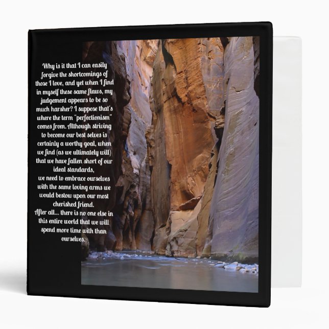 Self Forgiveness Inspirational Binder (Front/Inside)