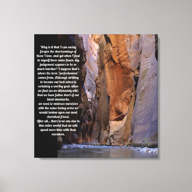 Self Forgiveness Inspirational Canvas Print (Front)
