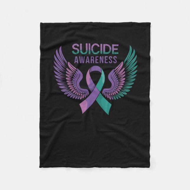 Self Harm Awareness Sticker  Fleece Blanket (Front)