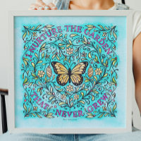 Self-Healing Butterfly Colouring Poster