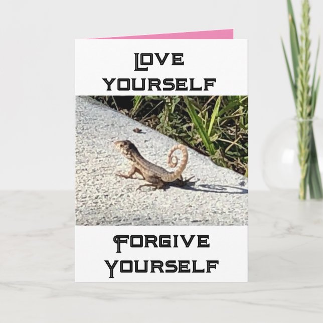 self-help motivator greeting card  (Front)