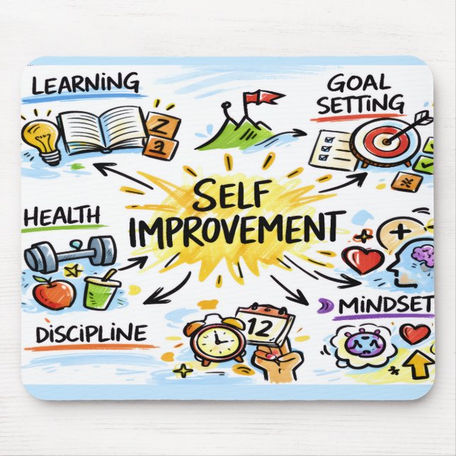 Self-Improvement Mousepad (Front)