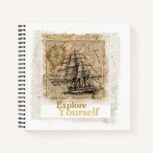 Self Improvement Success Quote Elegant Template Notebook