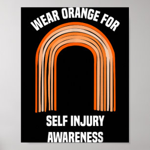 Self Injury Awareness Shirt Self Injury Awareness Poster