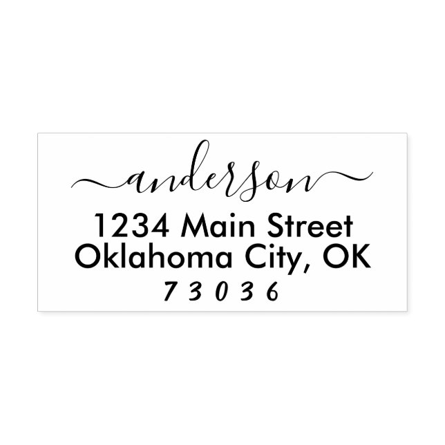 Self Inking Custom Return Address Stamp (Design)