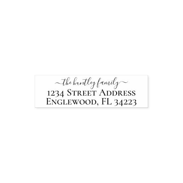 Self Inking Custom Stamp Address (Design)