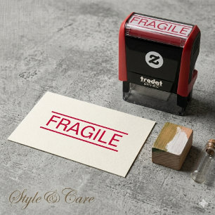 Self Inking Fragile Package Handling Care Stamp