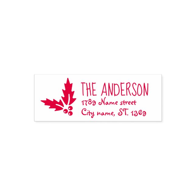 Self Inking Return Address Stamp for Christmas (Design)