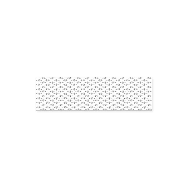 Self Inking Rubber Stamp (Design)