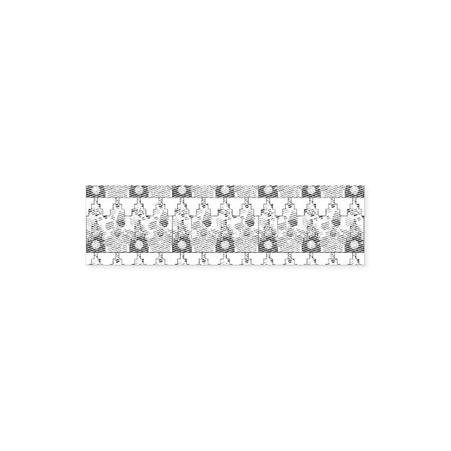 Self Inking Rubber Stamp (Design)