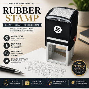 Self Inking Rubber Stamp