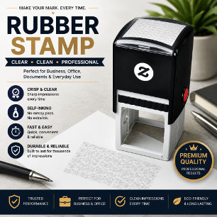 Self Inking Rubber Stamp