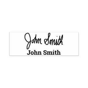 Self Inking Signature Stamp & Printed Name Below