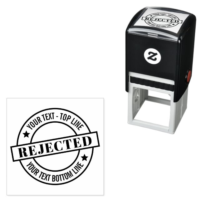 Self-Inking Stamp Personalized Seal of Rejection (In Situ)