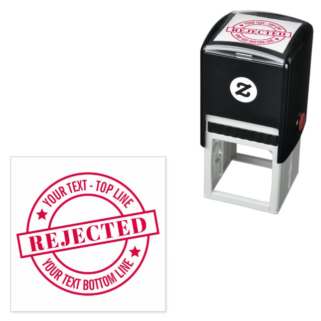 Self-Inking Stamp Personalized Seal of Rejection (In Situ)