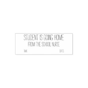 self inking stamper, going home from school self-inking stamp