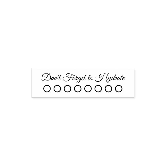 Self-Inking Water Tracker Stamp (Design)