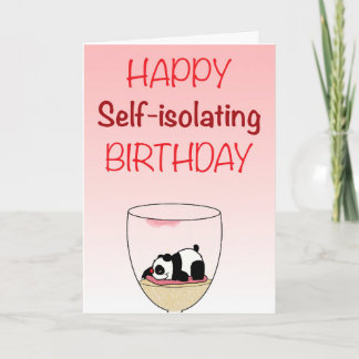 Self-isolating Birthday Card