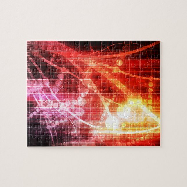 Self Learning Technology Artificial Intelligence Jigsaw Puzzle (Horizontal)
