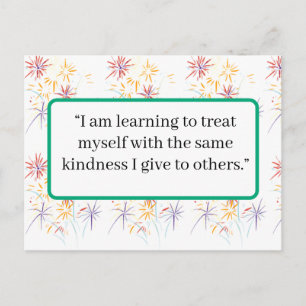 Self‑Love Affirmation Postcard Minimalist Positi