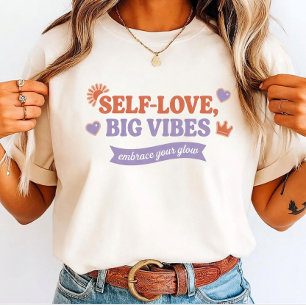 Self-Love Big Vibes Retro Aesthetic Tri-Blend Shirt