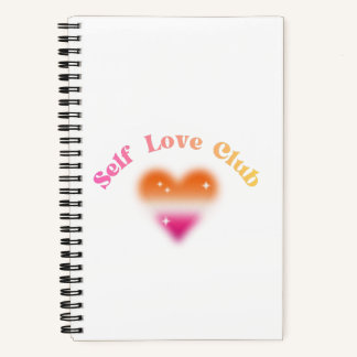 Self Love Club – Feminine Empowerment Retro Design Notebook