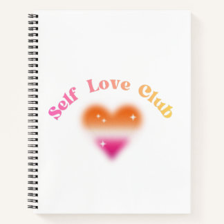 Self Love Club – Feminine Empowerment Retro Design Notebook