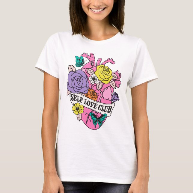 Self Love Club Heart T-Shirt (Front)
