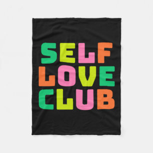 Self Love Club Sticker Fleece Blanket