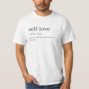 Self-Love Definition Minimalist Tee Editable Text