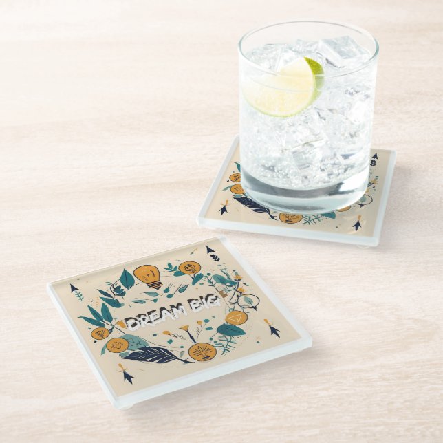 Self-Love & Empowerment  Glass Coaster (Angled)