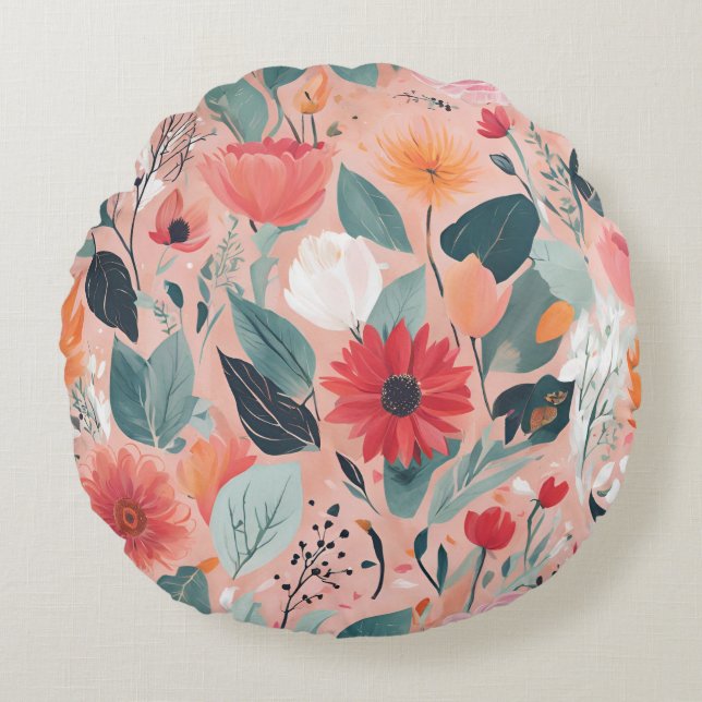 Self-Love & Empowerment  Round Pillow (Front)
