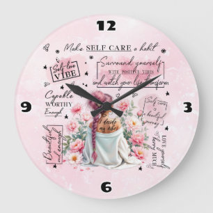 Self Love Large Clock