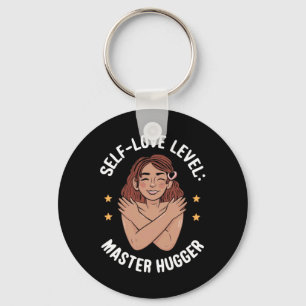 Self-love Level Master Hugger Sticker Keychain